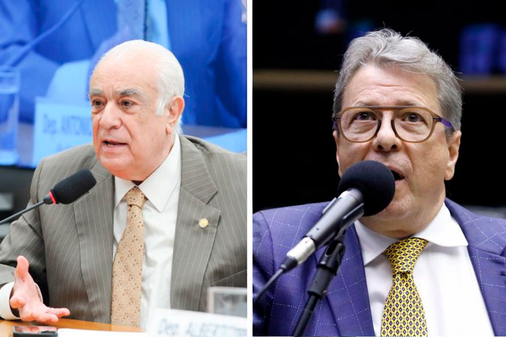 O relator, deputado Antonio Carlos Rodrigues (PL-SP) e o autor do Projeto, deputado Bibo Nunes (PL-RS) – Foto: divulgação/Agência Câmara de Notícias