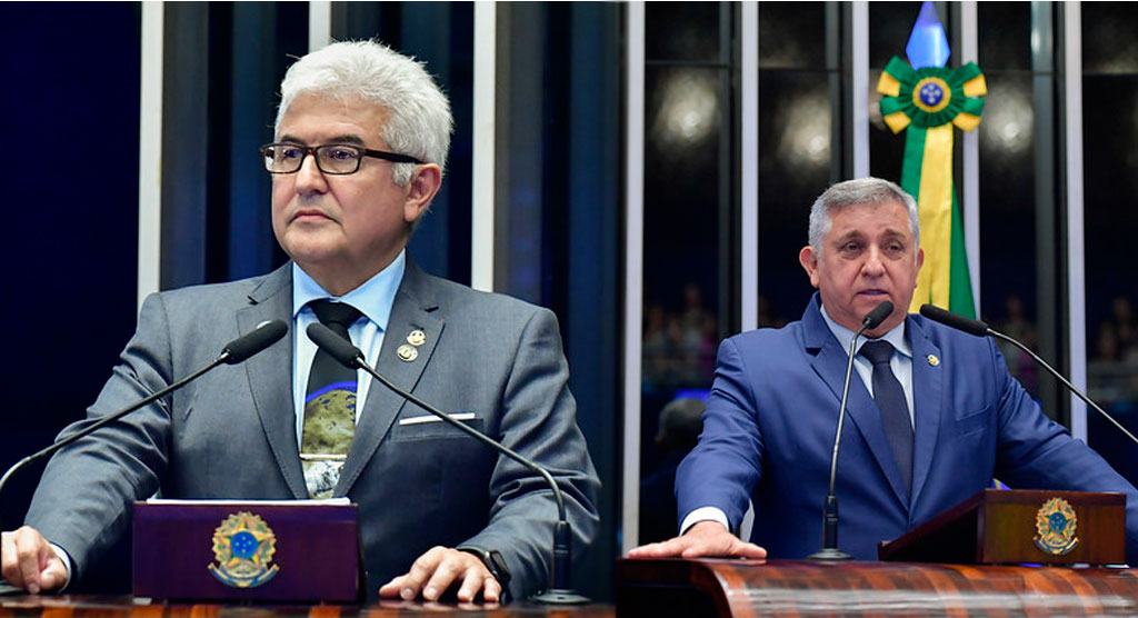 Senadores Astronauta Marcos Pontes (PL-SP) e Izalci Lucas (PL-DF) – Foto: divulgação/Agência Senado