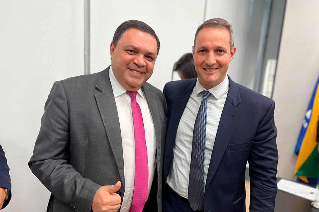 Secretário estadual de Segurança Pública, Guilherme Derrite (PL-SP), e o deputado Marcos Damasio (PL-SP) - Foto: da Assessoria do deputado Marcos Damasio