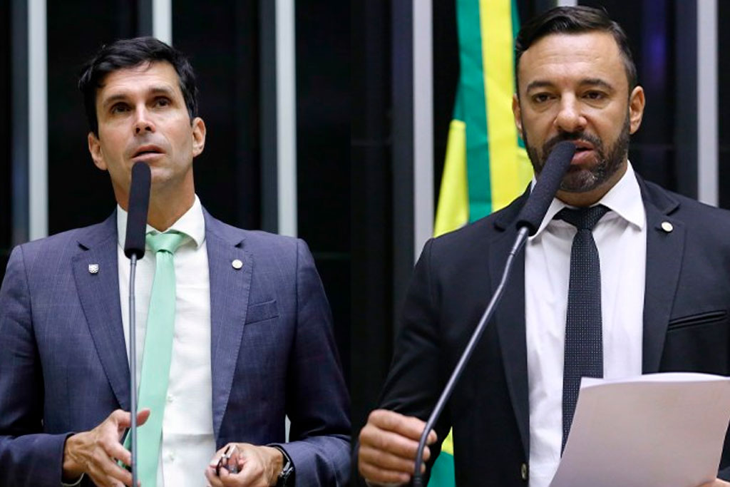 Relator do Projeto, deputado Luiz Lima (PL-RJ), e o autor do Projeto deputado Daniel Freitas (PL-SC) – Foto: divulgação/Agência Câmara de Notícias