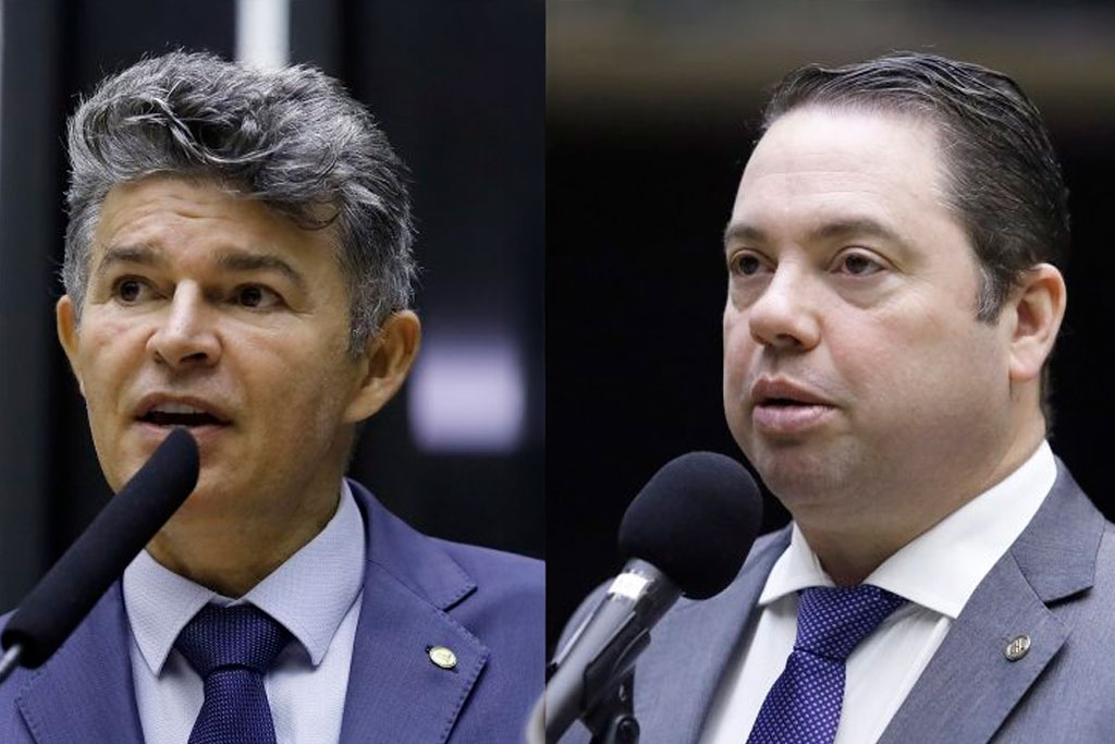 O relator deputado José Medeiros (PL-MT) e o autor do Projeto, deputado Rodolfo Nogueira (PL-MS) – Foto: divulgação/Agência Câmara de Notícias