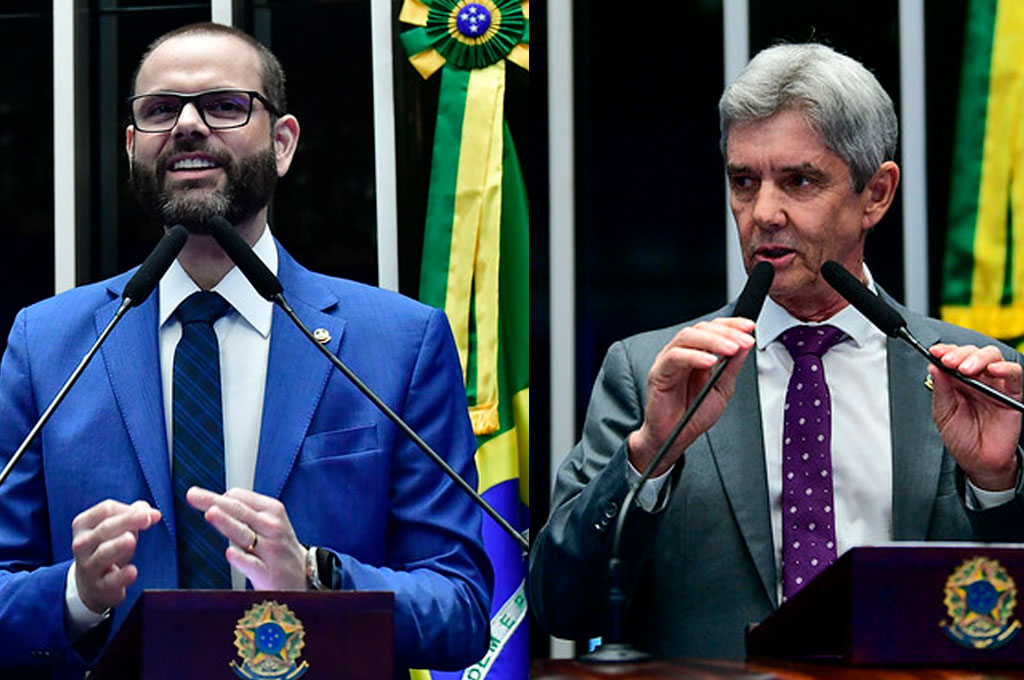 o autor do projeto, senador Jorge Seif (PL-SC) e o relator, senador Jaime Bagattoli (PL-RO) - Foto: divulgação/Agência Câmara de Notícias