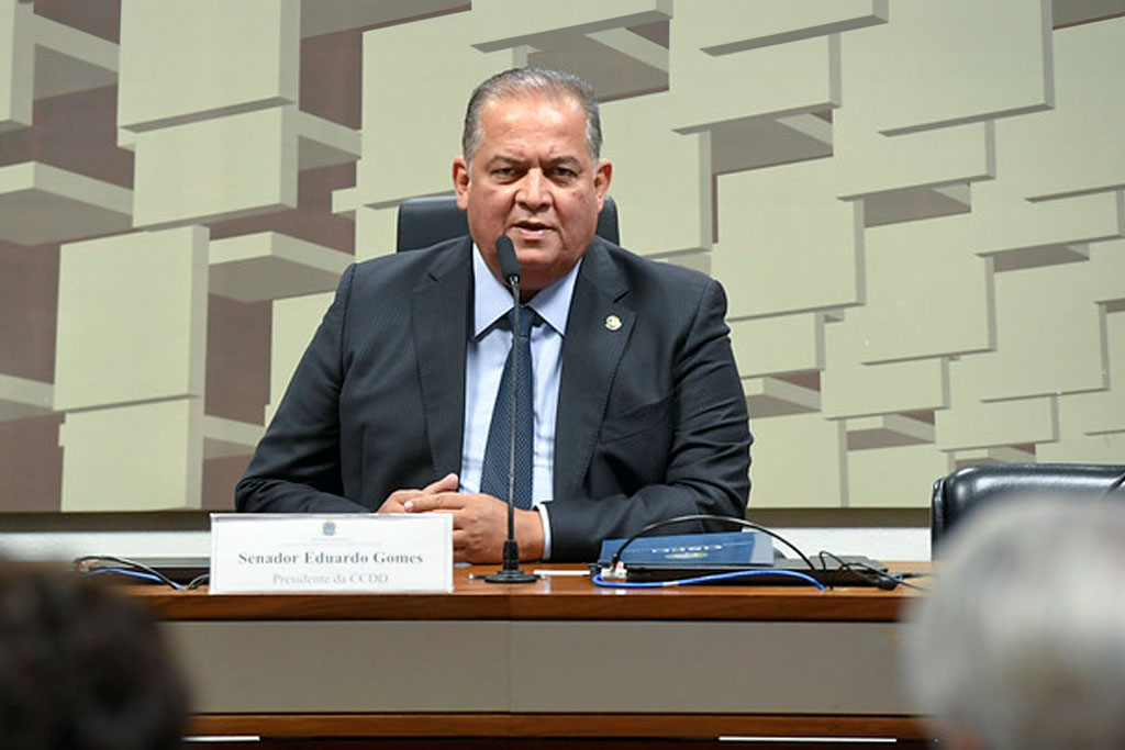 Presidente da CCDD, senador Eduardo Gomes (PL-TO) - Foto: Jefferson Rudy/Agência Senado