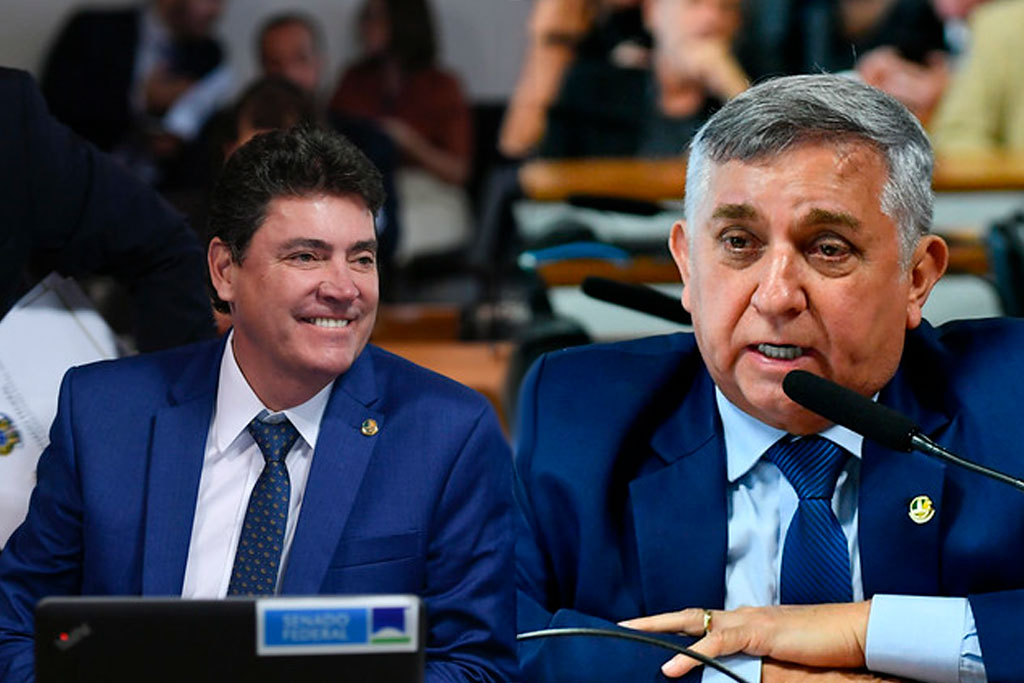 Senador Izalci Lucas (PL-DF) e o relator senador Wilder Morais (PL-GO) – Foto: divulgação/Agência Senado