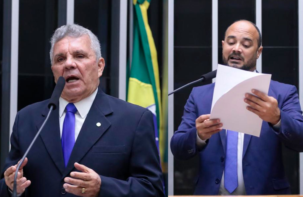 Autor do projeto deputado Alberto Fraga (PL-DF) e o relator deputado Capitão Alden (PL-BA) - Foto: divulgação/Agência Câmara de Notícias