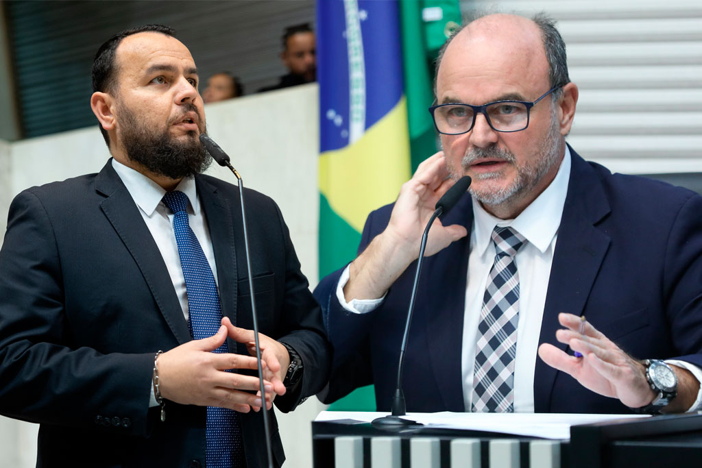Deputado Gil Diniz (PL-SP) e o Deputado Ricardo Madalena (PL-SP) - Foto: Acervo Alesp