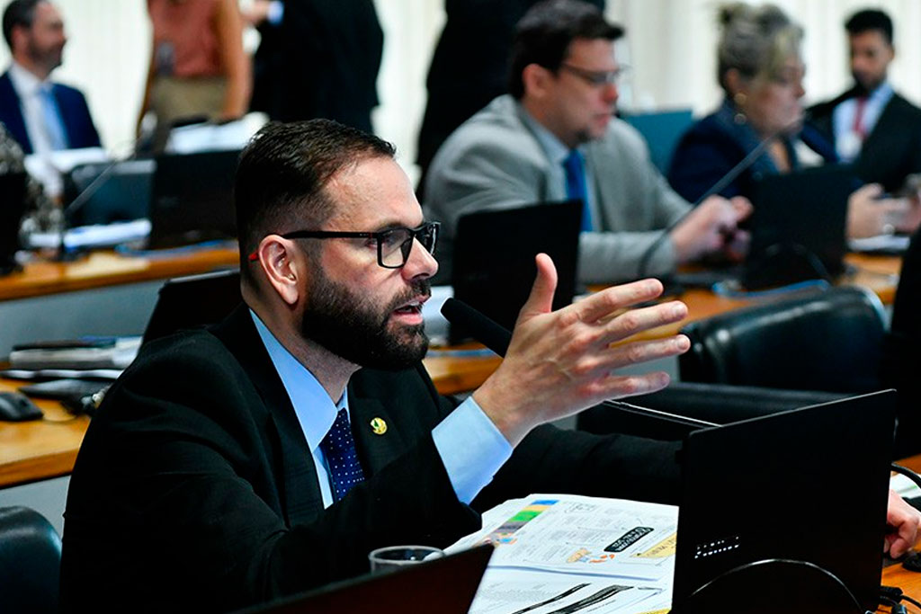 Senador Jorge Seif (PL-SC) apresentou voto favorável ao PL – Foto: Geraldo Magela/Agência Senado