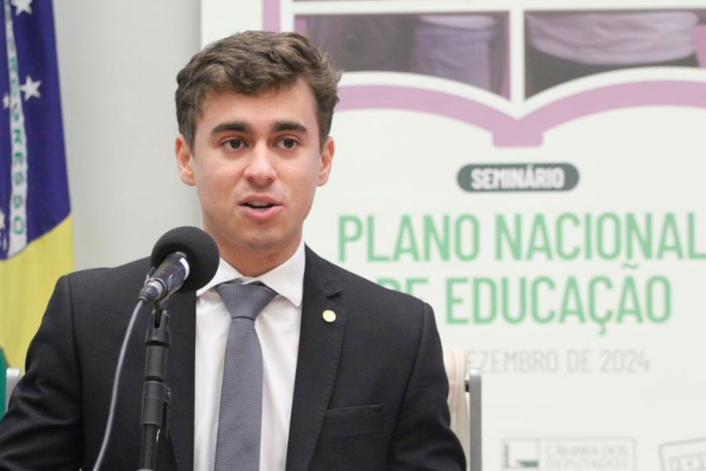 Seminário - Plano Nacional de Educação (PNE). Deputado Nikolas Ferreira (PL-MG) - Foto: Vinicius Loures / Câmara dos Deputados
