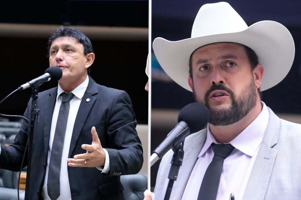 Relator, deputado Delegado Éder Mauro (PL-PA) e autor do projeto deputado Zé Trovão (PL-SC)
