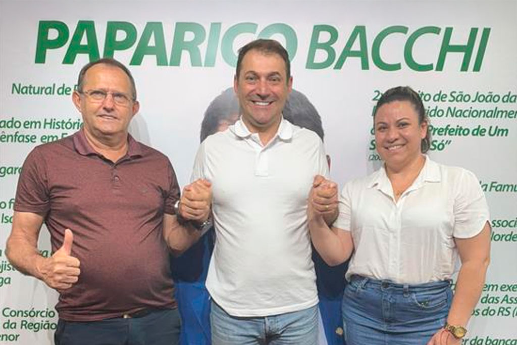 Presidente interino da Assembleia Legislativa do Rio Grande do Sul, deputado Paparico Bacchi (PL-RS) recebe representantes do PL de Humaitá - Foto: divulgação/ALRS