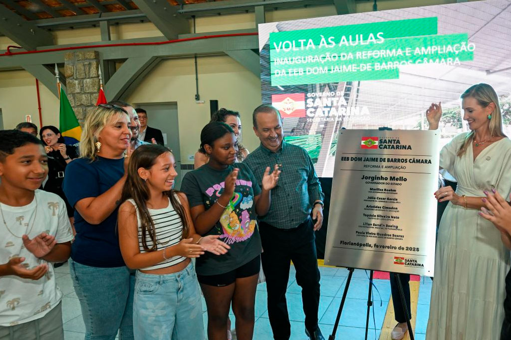 Governo do Estado inicia ano letivo com inauguração de obras em escolas da Grande Florianópolis - Foto: Edurdo Valente/GOVSC