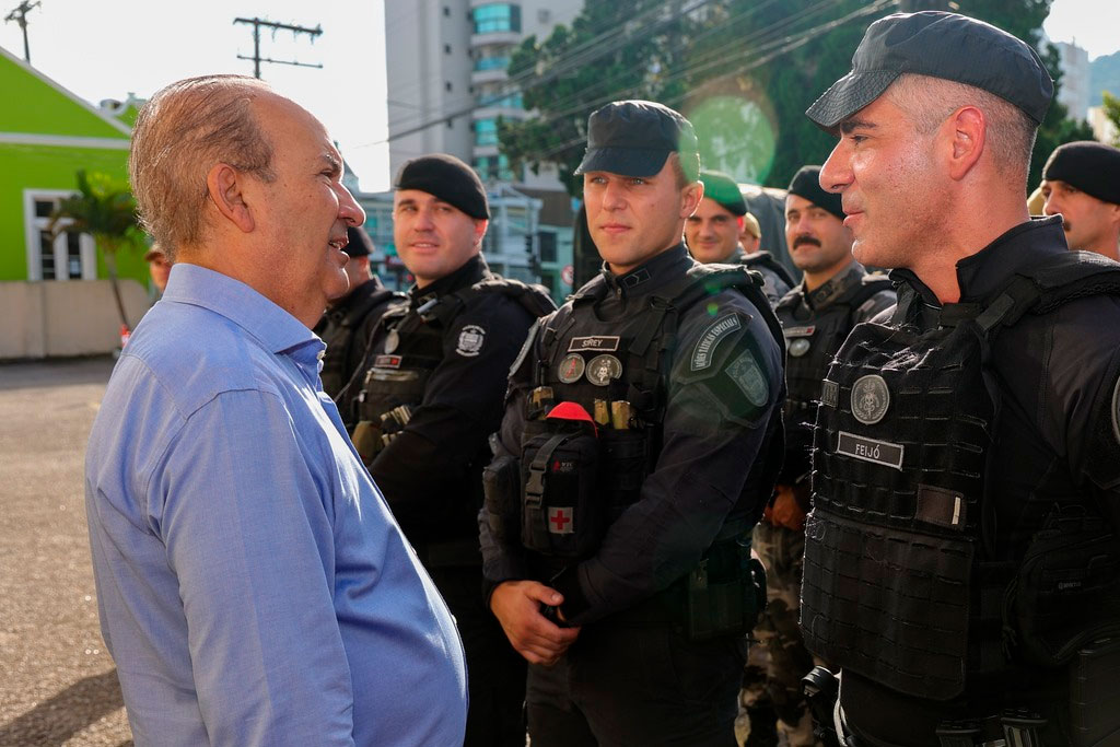 Governador Jorginho Mello(PL-SC) define aumento de 21,5% para todos os servidores da Segurança Pública - Foto: Roberto Zacarias/ SECOM