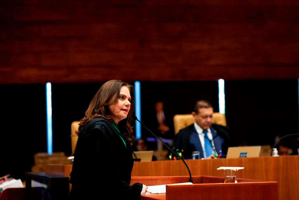 Procuradora da Mulher na Câmara dos Deputados, Soraya Santos (PL-RJ), em sustentação no STF na última quinta-feira – Foto: Rosinei Coutinho/STF