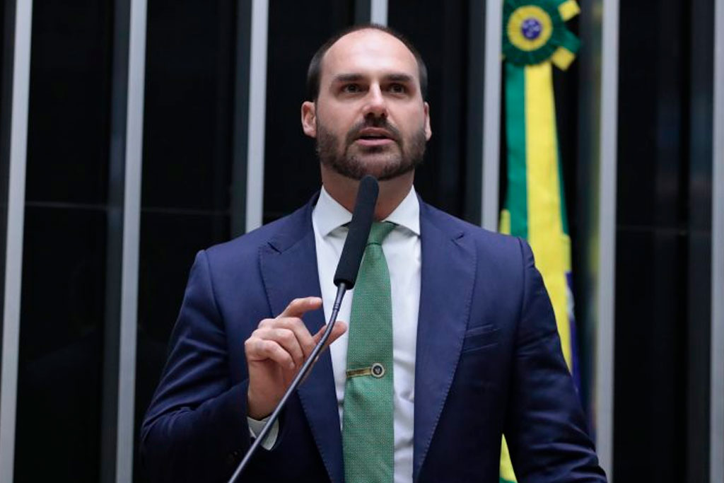 Deputado Eduardo Bolsonaro (PL-SP), disse que busca a punição de Alexandre de Moraes – Foto: Vinicius Loures/Câmara dos Deputados