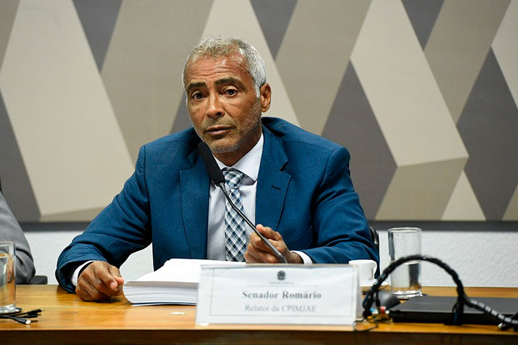 Instalada em abril de 2024 para investigar fraudes no esporte, a CPI é presidida por Kajuru e tem Romário (PL-RJ) como relator – Foto: Jefferson Rudy/Agência Senado