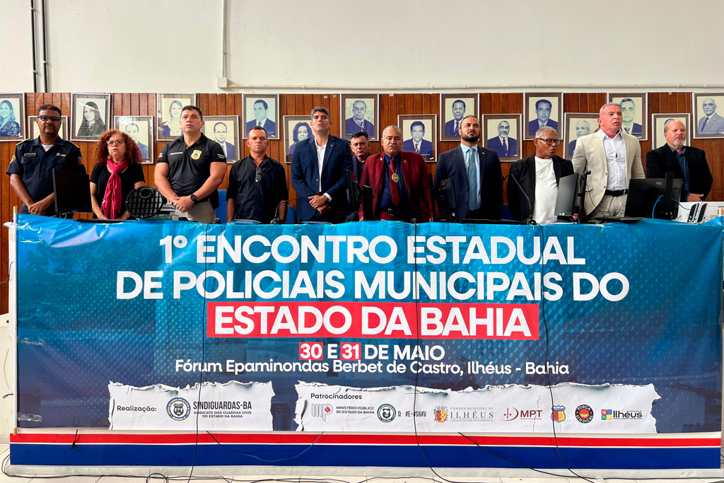 Capitão Alden participa do 1° Encontro Estadual de Policiais Municipais do Estado da Bahia - Foto: Assessoria de Imprensa do Deputado' Capitão Alden (PL-BA)