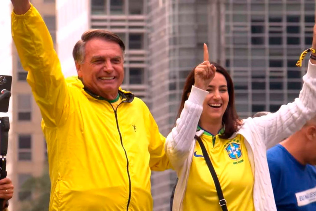 Presidente Bolsonaro e a Vice-prefeita de Dourados Gianni Nogueira (PL-MS) - Foto: divulgação/Assessoria de Imprensa
