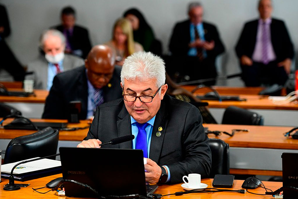 Senador Astronauta Marcos Pontes (PL-SP) apresentou o relatório de Tereza Cristina: Argentina, Brasil, Paraguai e Uruguai vão colaborar em fronteiras – Foto: Saulo Cruz/Agência Senado
