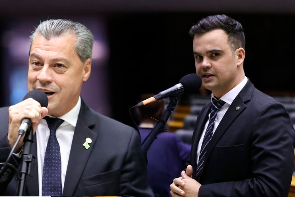 O autor do projeto, deputado Daniel Agrobom (PL-GO), e o relator, deputado Junio Amaral (PL-MG) - Foto: divulgação/Agência Câmara de Notícias
