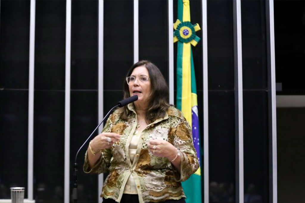 A autora do projeto, deputada Bia Kicis (PL-DF): surgimento de nova obrigação acessória agrava situação dos contribuintes – Foto: Kayo Magalhães / Câmara dos Deputados