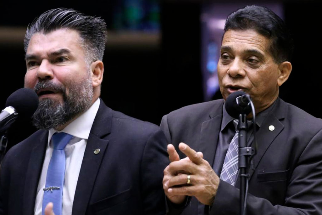 Os deputados Delegado Caveira (PL-PA) e Roberto Monteiro Pai (PL-RJ) - Foto: divulgação/Agência Cãmara de Notícias