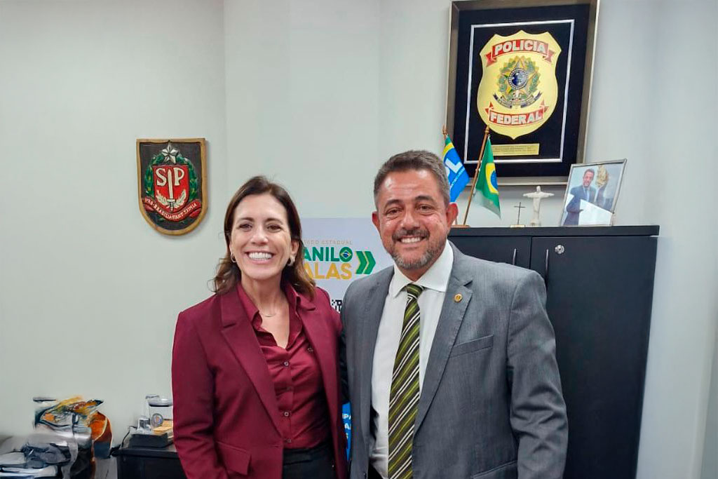 Deputada Rosana Valle (PL-SP) visita Danilo Balas na ALESP - Foto: Jonathas Ventura