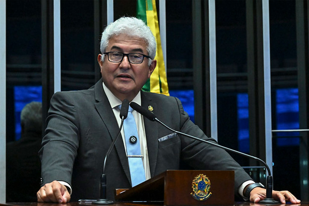 Em discurso, à tribuna, senador Astronauta Marcos Pontes (PL-SP) - Foto: Jefferson Rudy/Agência Senado