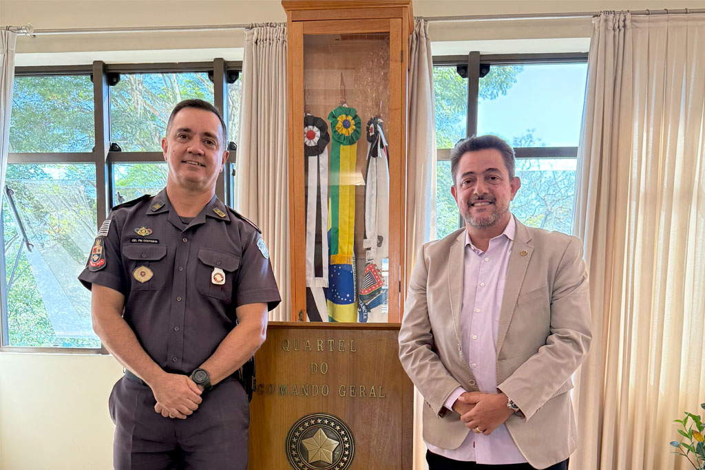 Deputado Danilo Balas (PL-SP) se reúne com o Comandante-Geral da PM para tratar de novos investimentos no combate ao crime - Foto: divulgação/Assessoria de Imprensa do Deputado