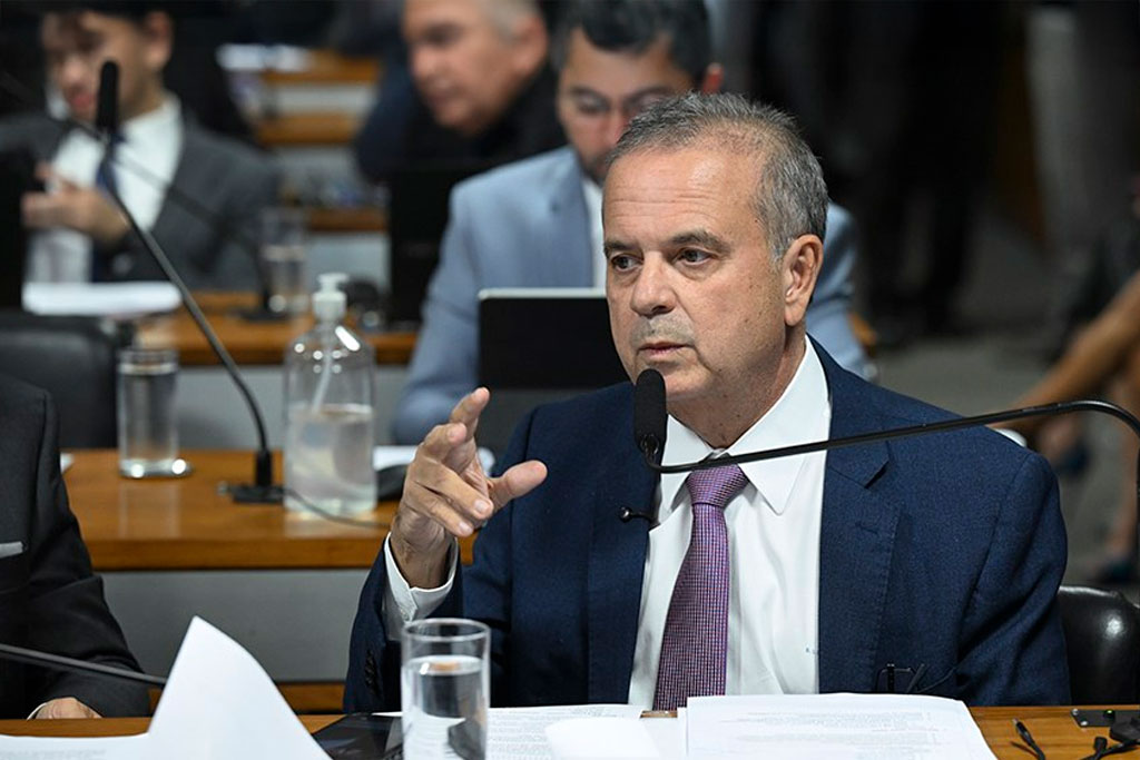 O senador Rogerio Marinho (PL-RN) associou o fim do imposto sindical às fraudes – Foto: Carlos Moura/Agência Senado