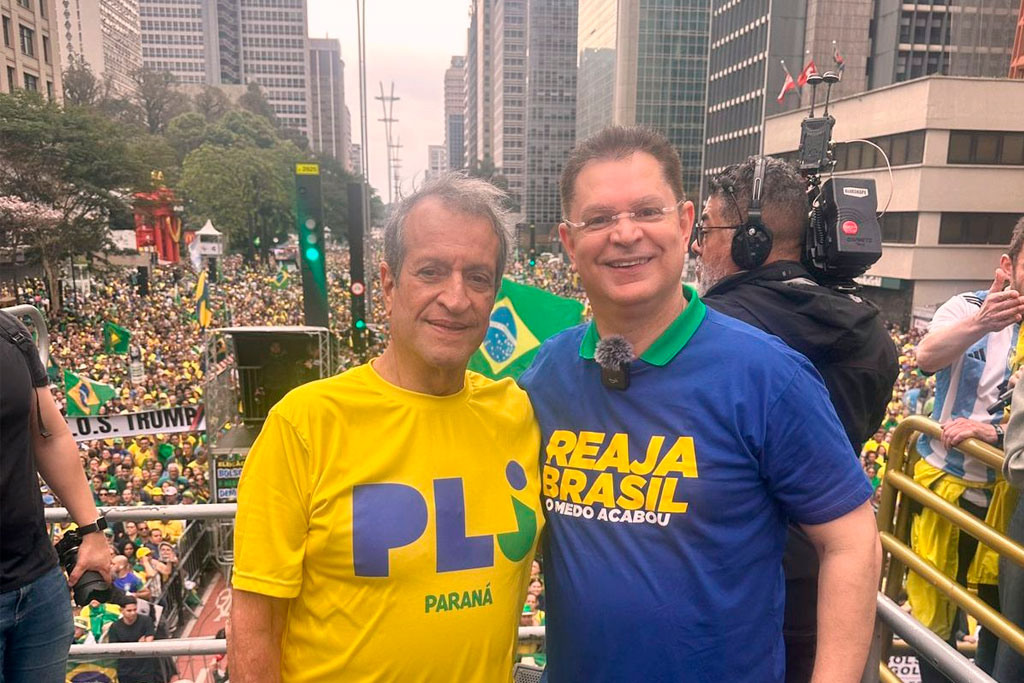 Presidente do PL, Valdemar Costa Neto e o Líder do PL na Câmara dos Deputados, Deputado Sóstenes Cavalcante (PL-RJ) - Foto: divulgação/Assessoria da Comunicação do Líder