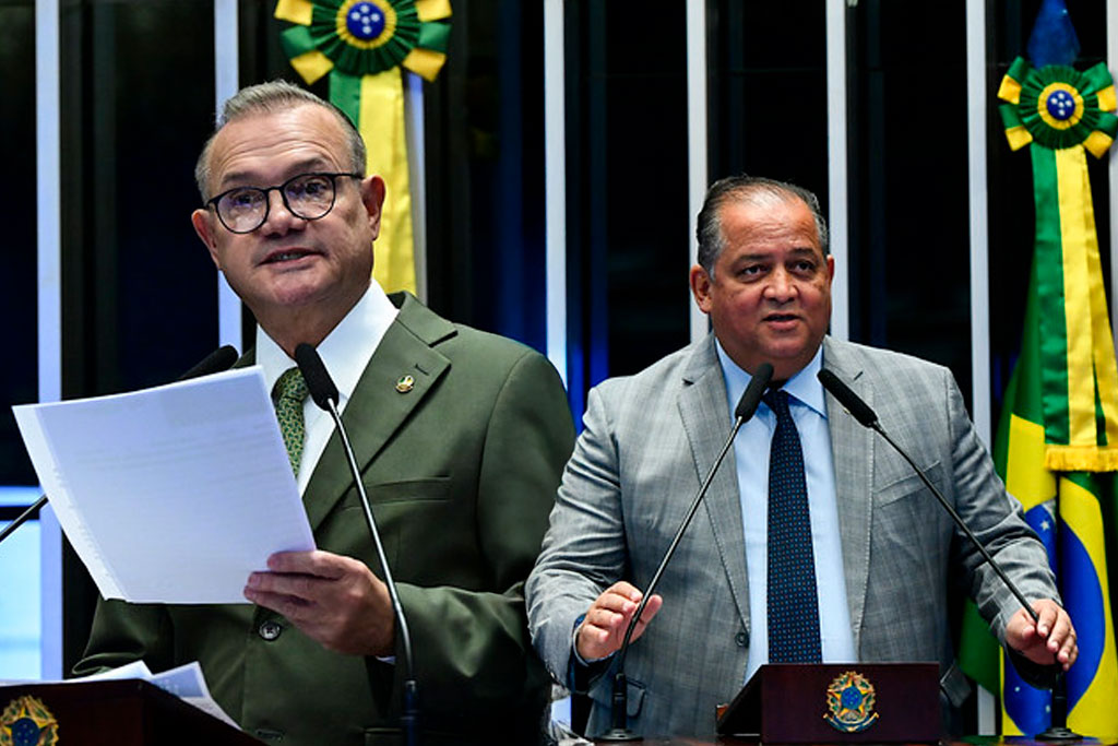 Senador Wellington Fagundes (PL-MT) e o Senador Eduardo Gomes (PL-TO) - Foto: divulgação/ Agência Senado