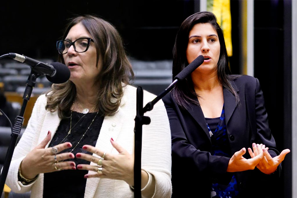 As deputadas, Bia Kicis (PL-DF), Chris Tonietto (PL-RJ) - Foto: divulgação/Agência Cãmara de Notícias