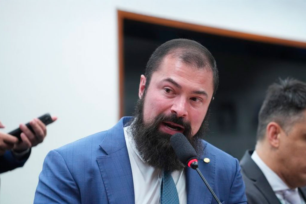 Deputado Delegado Paulo Bilynskyj (PL-SP) disse que vai encaminhar ao presidente da Câmara o pedido contra Lewandowski – Foto: Pablo Valadares / Câmara dos Deputados