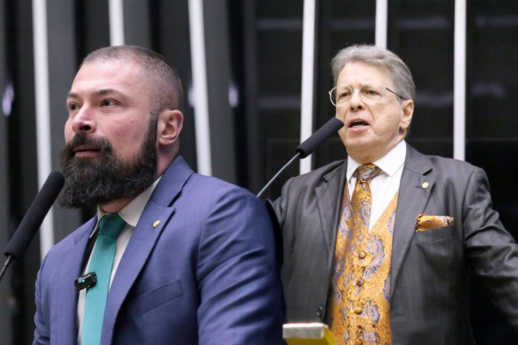 Deputado Delegado Paulo Bilynskyj (PL-SP) e o Deputado Bibo Nunes (PL-RS) - Foto: divulgação/Agência Câmara de Notícias