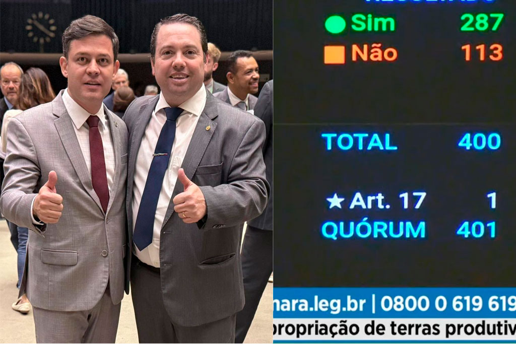 PL de Rodolfo Nogueira (PL-MS) que proíbe desapropriação de terras produtivas é aprovado no plenário da Câmara - Foto: divulgação/Agência Câmara de Notícias