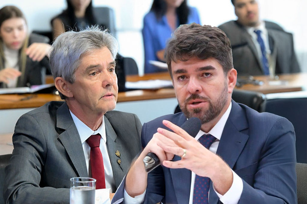 O relator senador Jaime Bagattoli (PL-RO) e o autor deputado Zé Vitor (PL-MG) - Foto: divulgação/Agência Senado