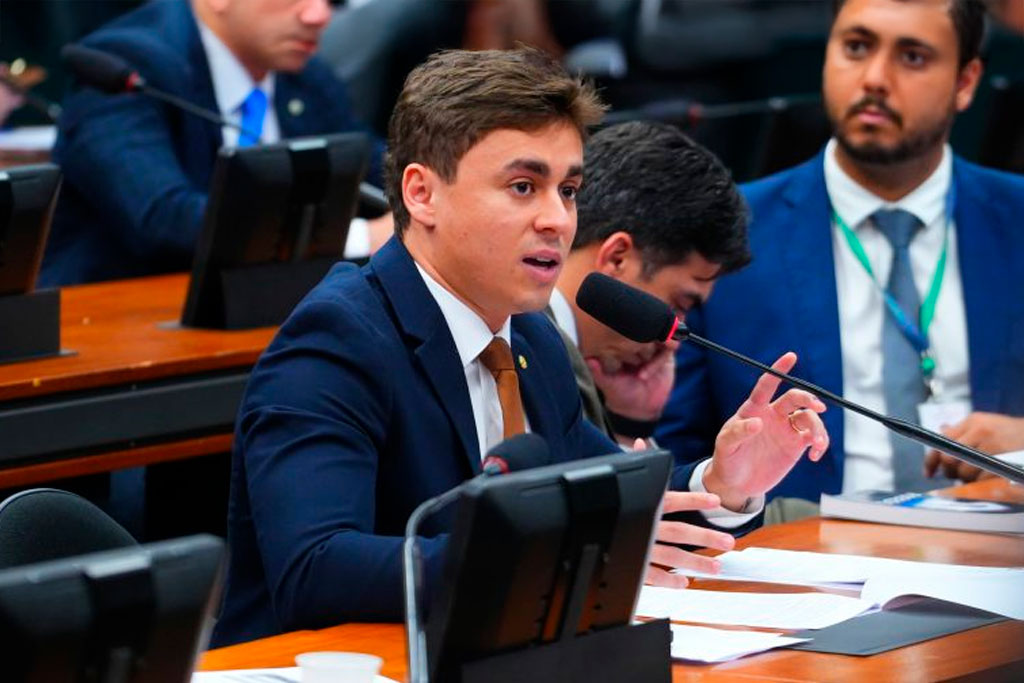Deputado Nikolas Ferreira (PL-MG), relator do projeto de lei – Foto: Pablo Valadares / Câmara dos Deputados
