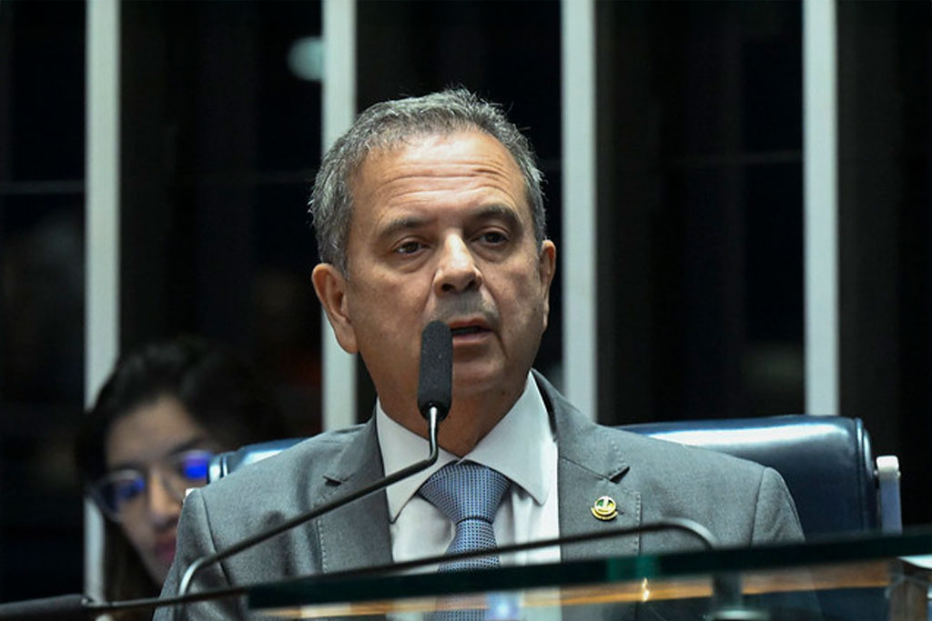 Secretário Geral do PL, Senador Rogerio Marinho (PL-RN), em pronunciamento à mesa - Foto: Carlos Moura/Agência Senado
