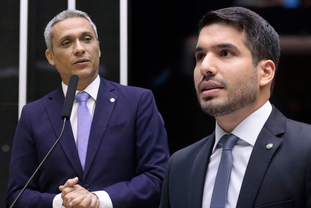 O deputado Gustavo Gayer (PL-GO), autor da proposta, e o deputado André Fernandes (PL-CE), relator - Foto: divulgação/Agencia Câmara de Notícias'