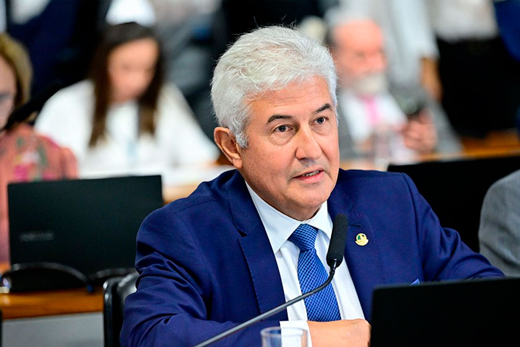 O senador Astronauta Marcos Pontes (PL-SP) leu o relatório do senador Flávio Arns – Foto: Geraldo Magela/Agência Senado