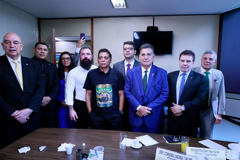 A convite do deputado Coronel Meira, Comissão de Segurança Pública e Combate ao Crime Organizado recebe ministro da Justiça Wellington Lima Silva - Foto: divulgação/Agência Câmara de Notícias