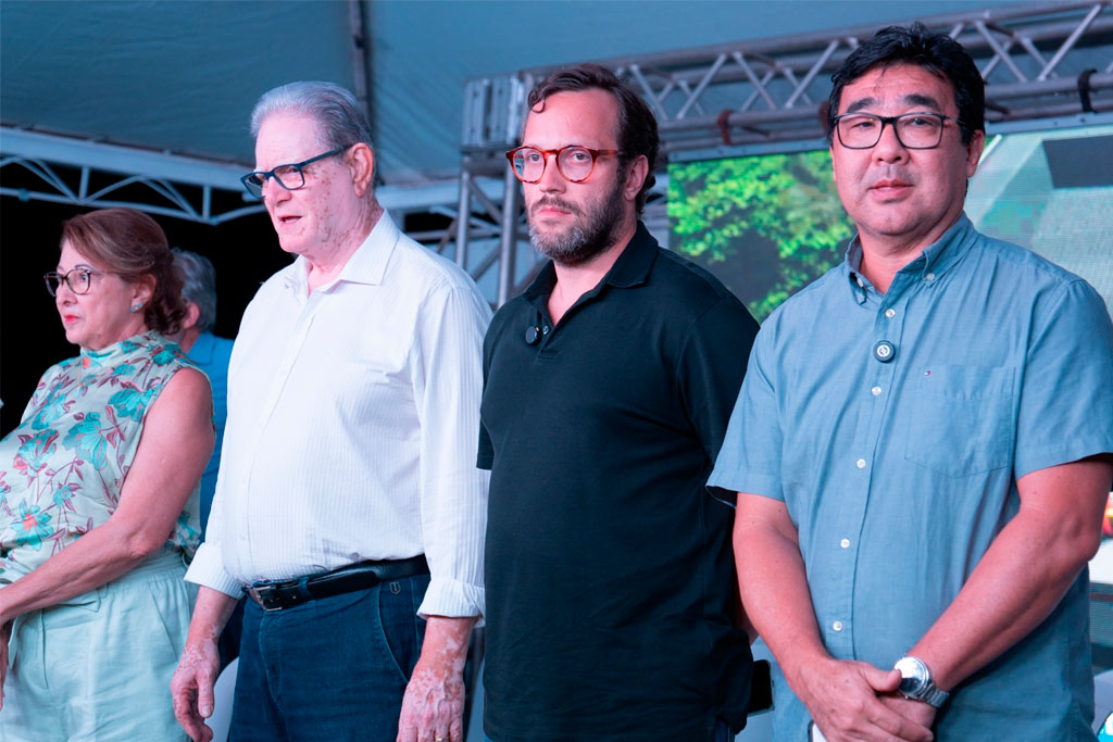 Prefeito Zé Maria, Filipe Barros e Jairo Tamura Divulgação/Comunicação Filipe Barros