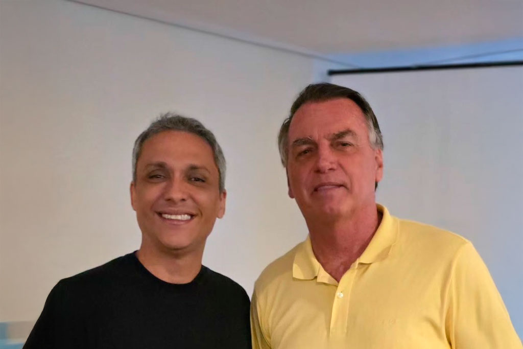 Gustavo Gayer e o Presidente de Honra do PL Jair Bolsonaro - Foto: Reprodução