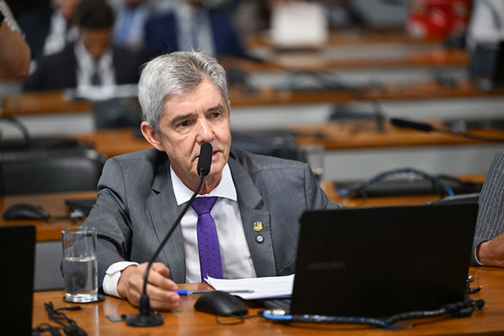Senador Jaime Bagattoli (PL-RO) - em pronunciamento - Foto: Saulo Cruz/Agência Senado