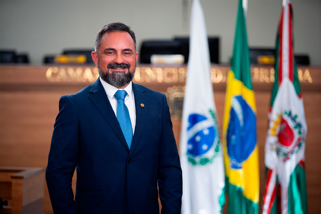 Vereador Olimpio Araujo Junior (PL-PR) Foto: Diretoria de Comunicação Social/CMC