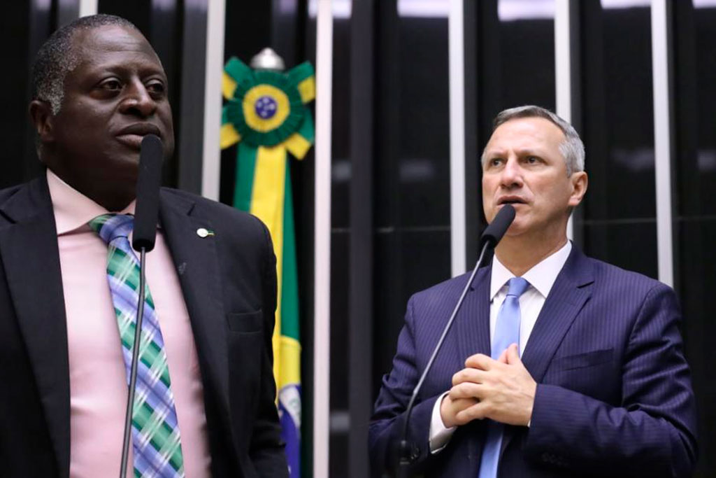 Deputado Hélio Lopes (PL-RJ) e o Deputado Sanderson (PL-RS) -Foto: divulgação/Agência Câmara de Notícias