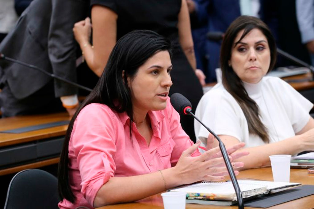 A relatora na CCJ, deputada Chris Tonietto (PL-RJ) - Foto: Kayo Magalhães / Câmara dos Deputados