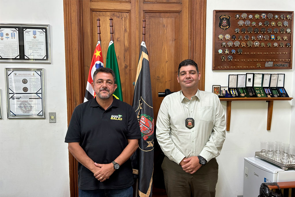 Deputado Estadual Danilo Balas (PL-SP) e o Diretor-Geral da Polícia Penal do Estado de São Paulo, Rodrigo Santos Andrade - Foto: Jonathas Ventura