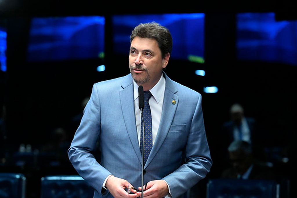 Senador Wilder Morais (PL-GO) em pronunciamento à bancada - Foto: Waldemir Barreto/Agência Senado