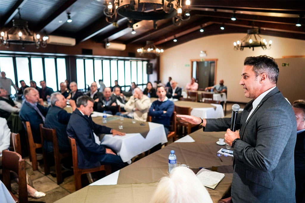 Zucco (PL-RS) defende fortalecimento da articulação em Brasília e fala sobre prioridades para o Agro em agenda com a Farsul - Foto: divulgação/Assessoria de Imprensa